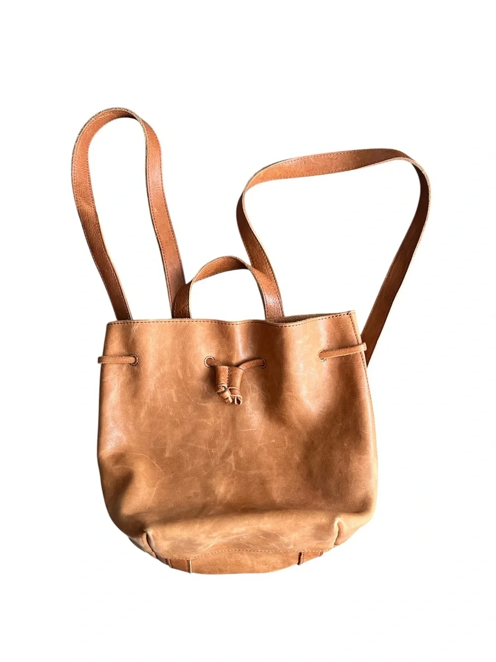 Madewell Leather The Somerset Mini Backpack in English Saddle